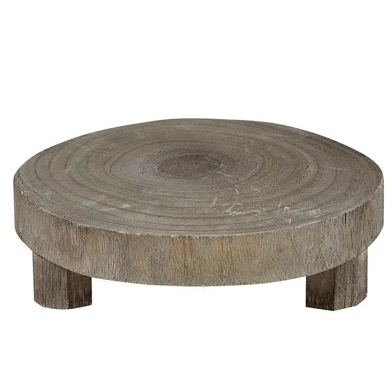 Small Gray Wood Riser