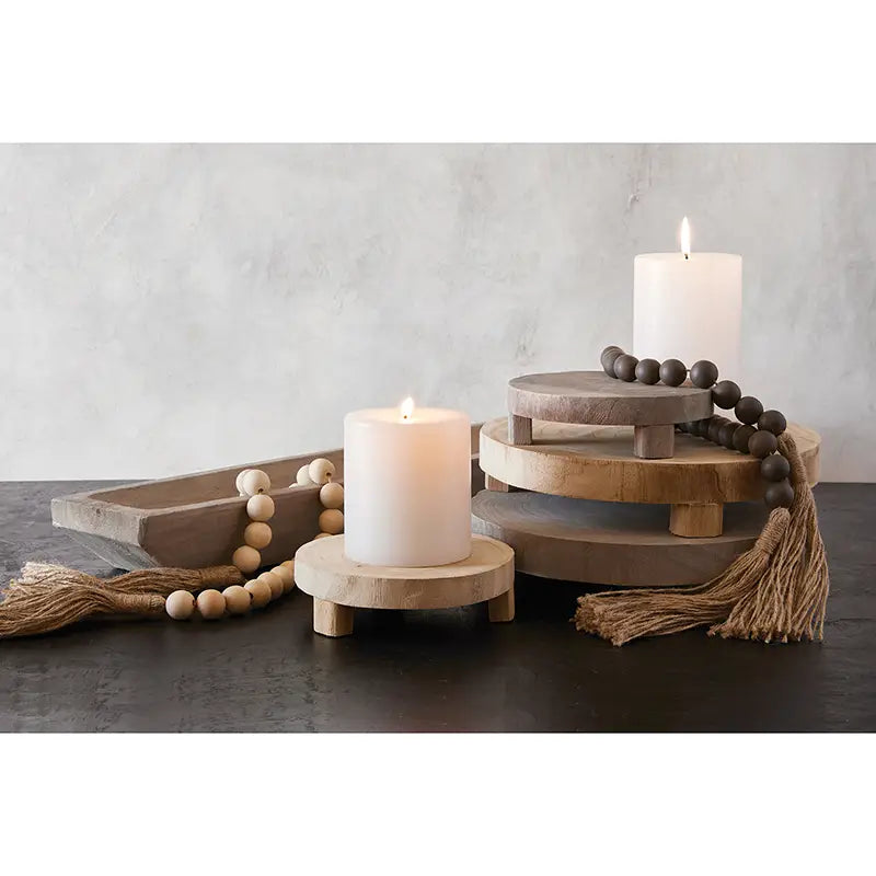 Medium Natural Wood Riser