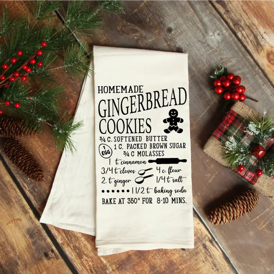 Gingerbread Cookie Recipe Towel