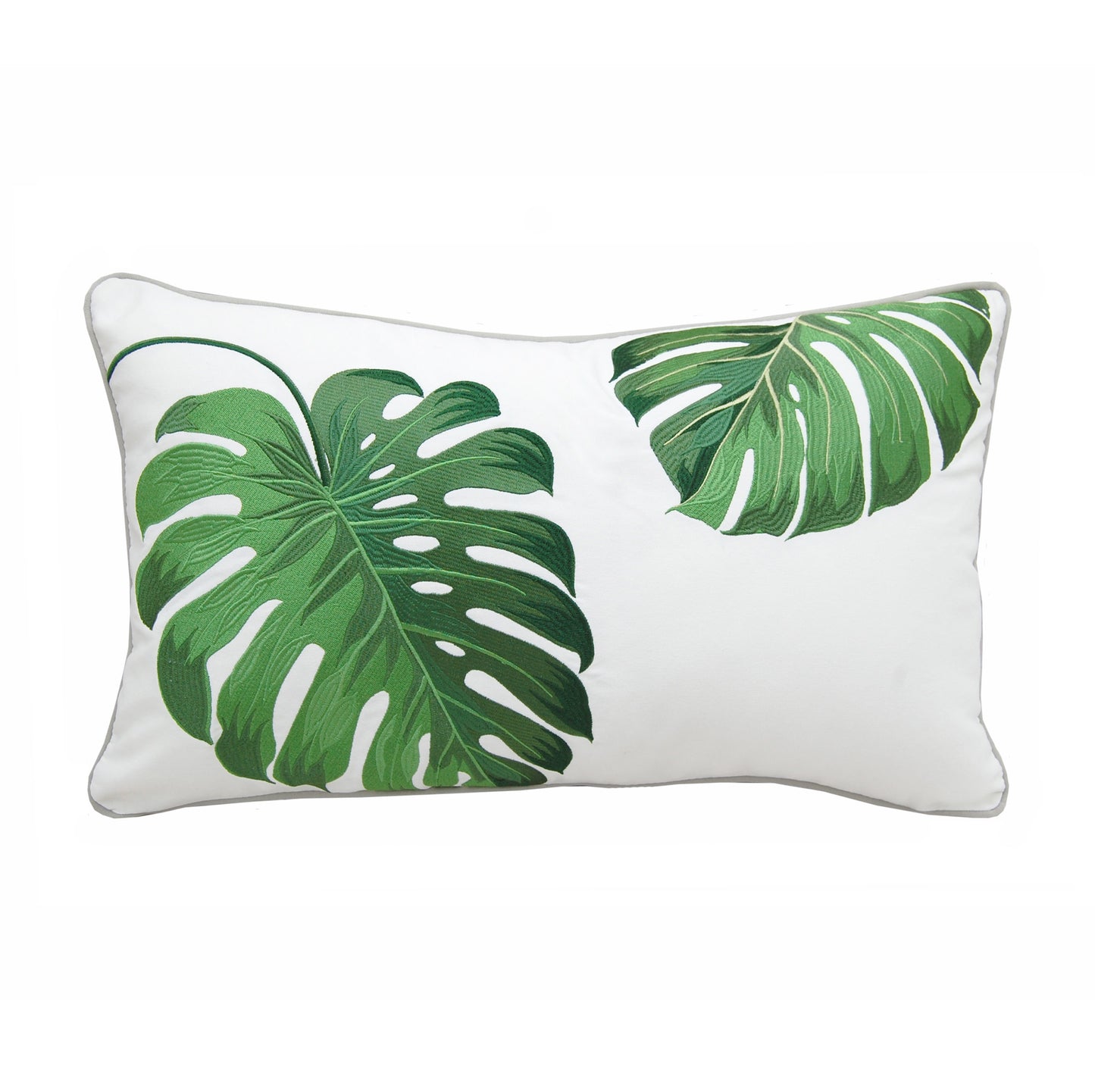 Indoor/Outdoor Botanical Lumbar Pillow