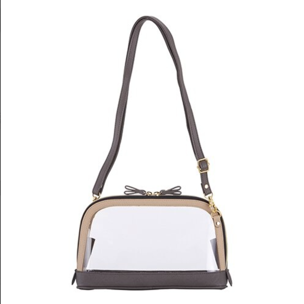 Stadium Charcoal and Clear Cross Body