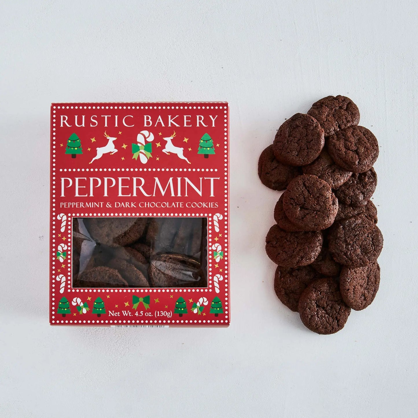Peppermint and Dark Chocolate Cookies